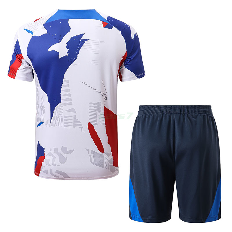 camiseta francia blanca rayas