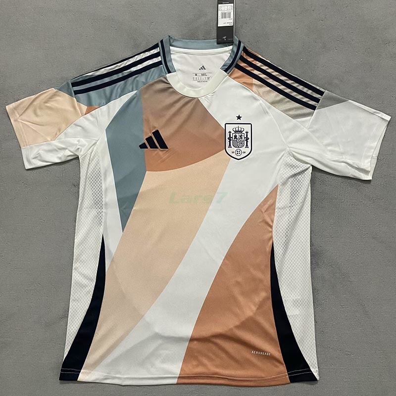 Camiseta España 2ª Equipación la EURO Femenina 2025 Blanco/Beige
