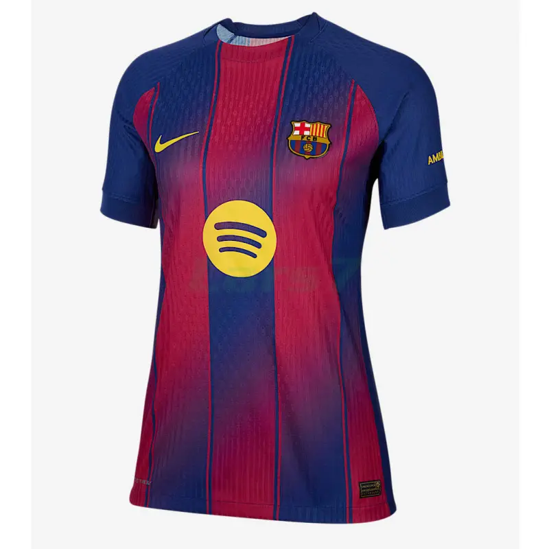 Camiseta Barcelona 1ª Equipación 2025/2026 Azul/Rojo Mujer