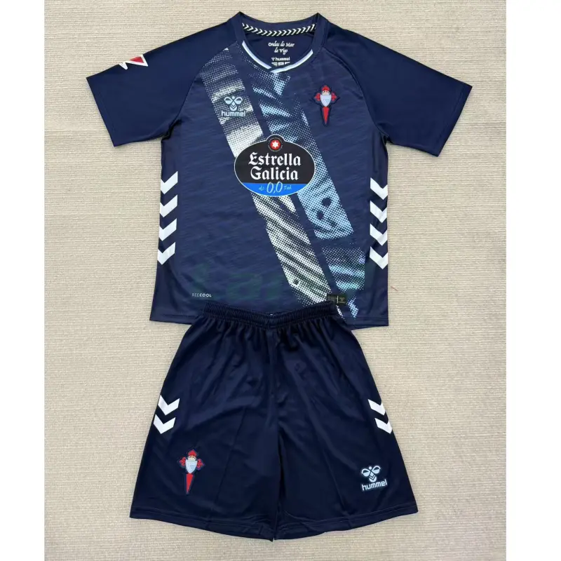 Camiseta Celta De Vigo 2ª Equipación 2025/2026 Azul Marino Niño Kit con La Liga Parche