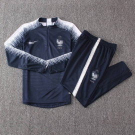 Sudadera de Entrenamiento Francia 2018 Niño Kit Azul/Blanco