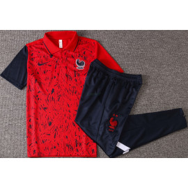 Polo Francia 2020 Kit Rojo Royado