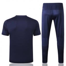 Camiseta de Entrenamiento Italia 2020 Cuello Redondo Kit Azul Marino