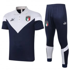 Polo Italia 2020 Kit Azul Oscuro/Gris Claro