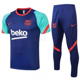 Camiseta de Entrenamiento Barcelona 2021/2022 Kit Azul/Verde