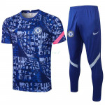 Camiseta de Entrenamiento Chelsea FC 2021/2022 Kit Estampado Azul