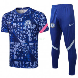 Camiseta de Entrenamiento Chelsea FC 2021/2022 Kit Estampado Azul