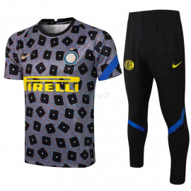 Camiseta de Entrenamiento Inter De Milan 2021/2022 Estampado Gris