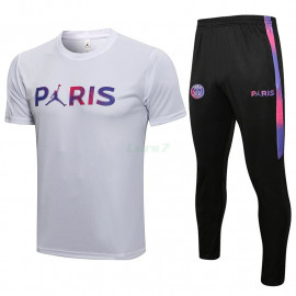 Camiseta de Entrenamiento PSG 2021/2022 Kit Blanco Marca Polícromo