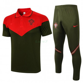 Polo Portugal 2021/2022 Kit Rojo/Negro