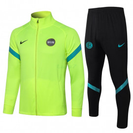 Chaqueta Inter de Milan 2021/2022 Cuello Alto Verde Fluorescente