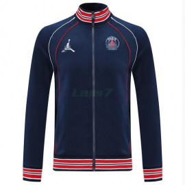 Chaqueta PSG 2021/2022 Cuello Alto Azul Marino/Rojo