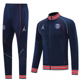 Chaqueta PSG 2021/2022 Cuello Alto Azul Marino/Rojo