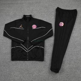 Chaqueta PSG 2021/2022 Cuello Alto Rosa Marca Negro