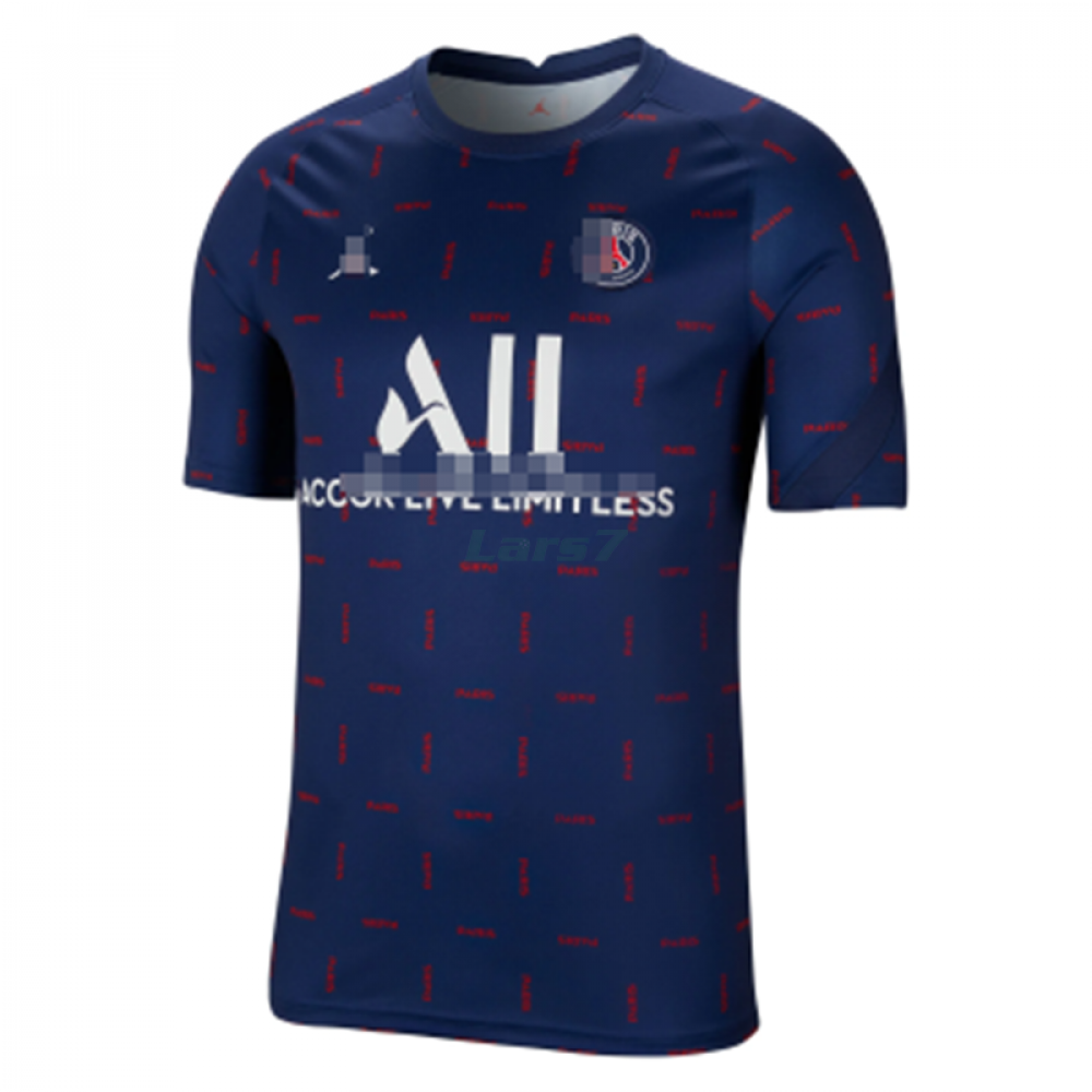 Camiseta de Entrenamiento PSG 2021/2022 Azul Marino/Rojo