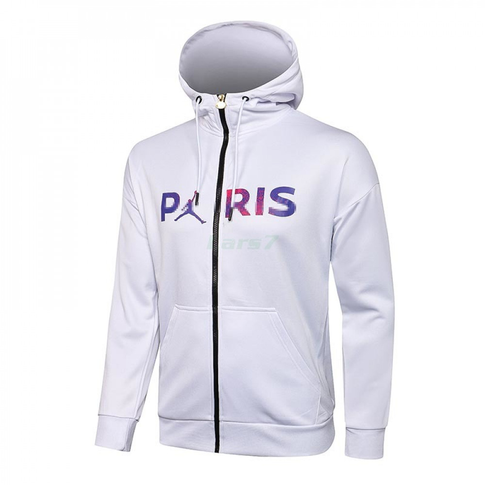 Chaqueta PSG 2021/2022 Con Capucha Blanco