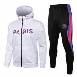 Chaqueta PSG 2021/2022 Con Capucha Blanco