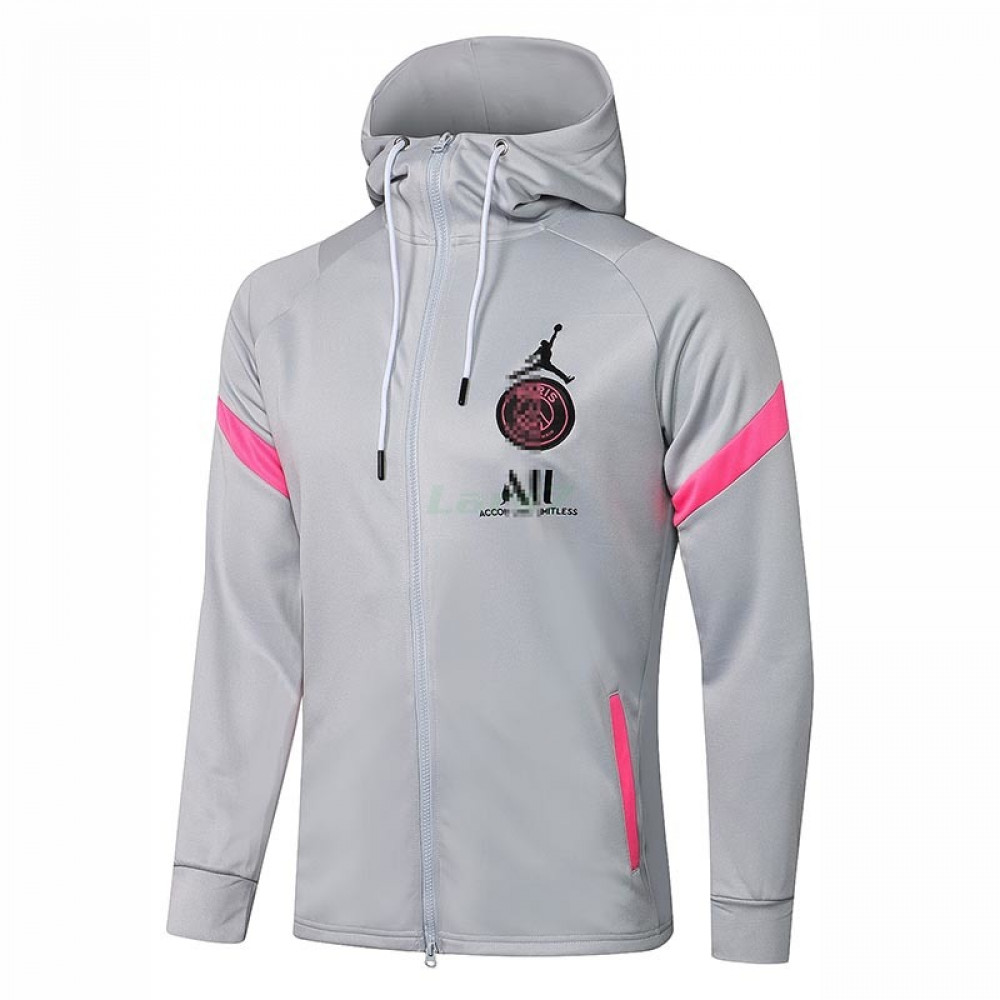 Chaqueta PSG 2021/2022 Con Capucha Gris