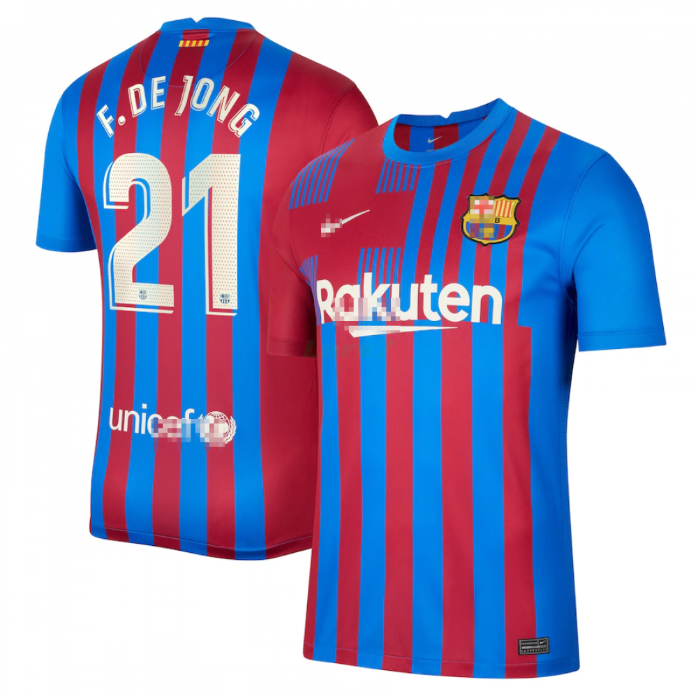 Camiseta F. De Jong 21 Barcelona 1ª Equipación 2021/2022
