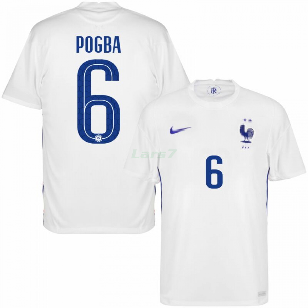 Camiseta Pogba 6 Francia 2ª Equipación 2021