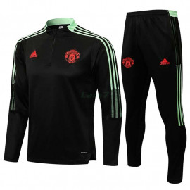 Sudadera De Entrenamiento Manchester United 2021/2022 Negro