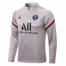 Sudadera De Entrenamiento PSG 2021/2022 Estampado Gris Claro 