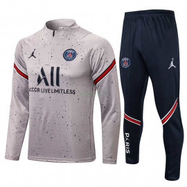 Sudadera De Entrenamiento PSG 2021/2022 Estampado Gris Claro 