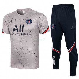 Camiseta De Entrenamiento PSG 2021/2022 Estampado Gris Claro 