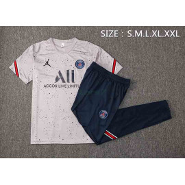 Camiseta De Entrenamiento PSG 2021/2022 Kit Estampado Gris Claro