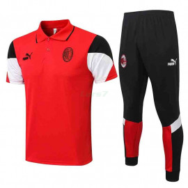 Polo AC Milan 2021/2022 Kit Rojo