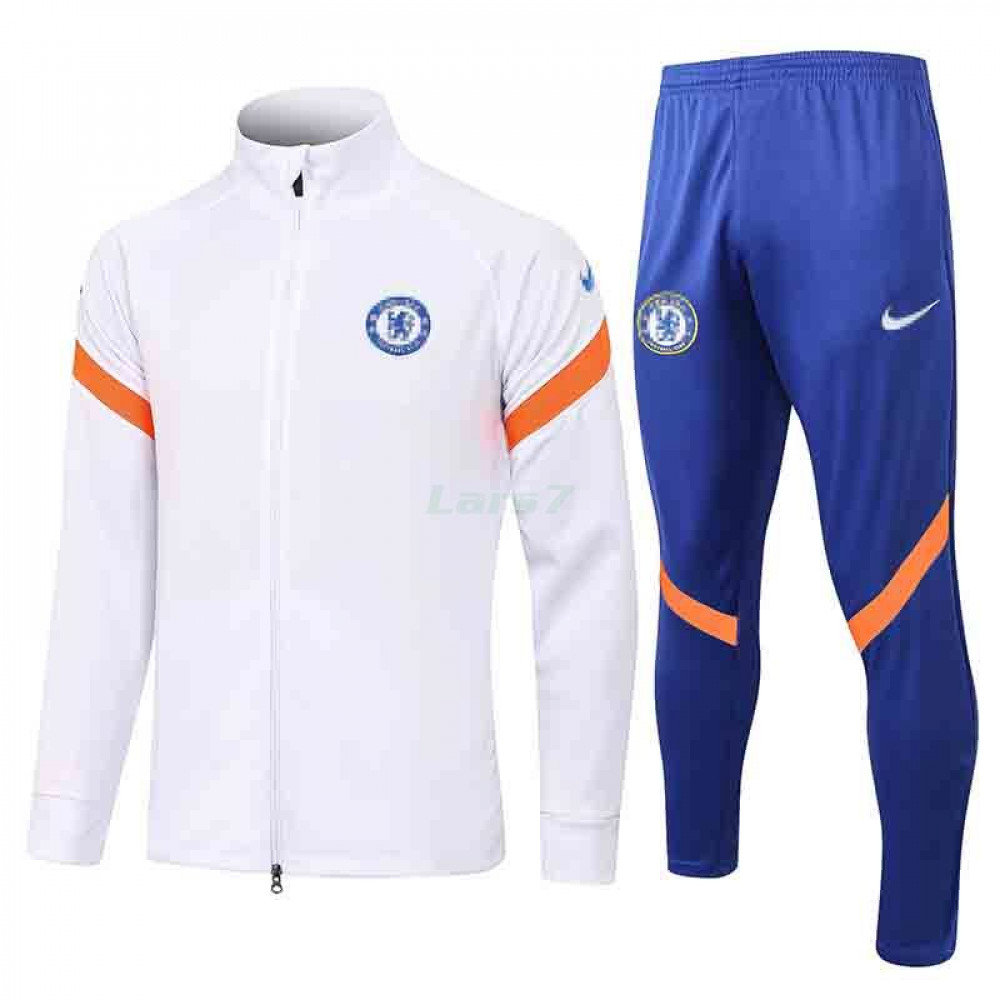 Chandal Chelsea FC 2021/2022 Cuello Alto Blanco