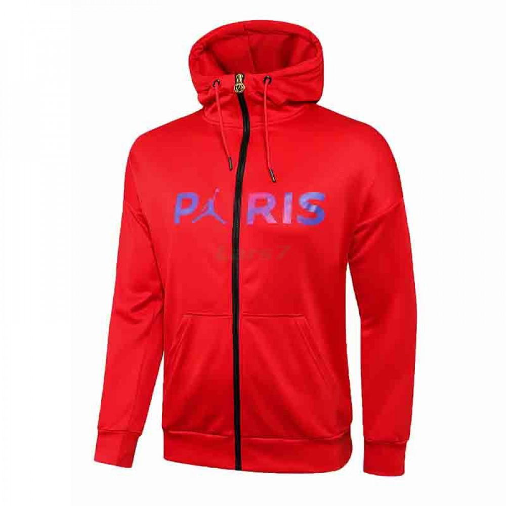 Chaqueta PSG 2021/2022 Con Capucha Rojo