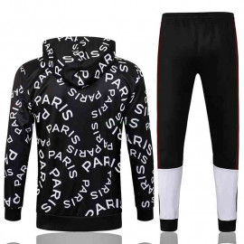 Chaqueta PSG 2021/2022 Jordan Letra Estampado Con Capucha Negro