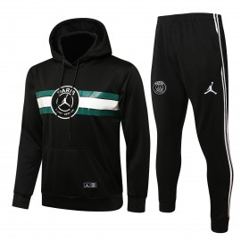 Sudadera PSG 2021/2022 Jordan Con Capucha Kit Negro/Verde/Blanco