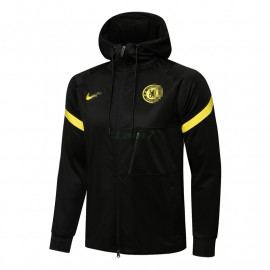 Chaqueta Chelsea FC 2021/2022 Con Capucha Negro