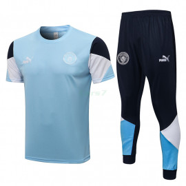 Camiseta de Entrenamiento Manchester City 2021/2022 Azul Claro