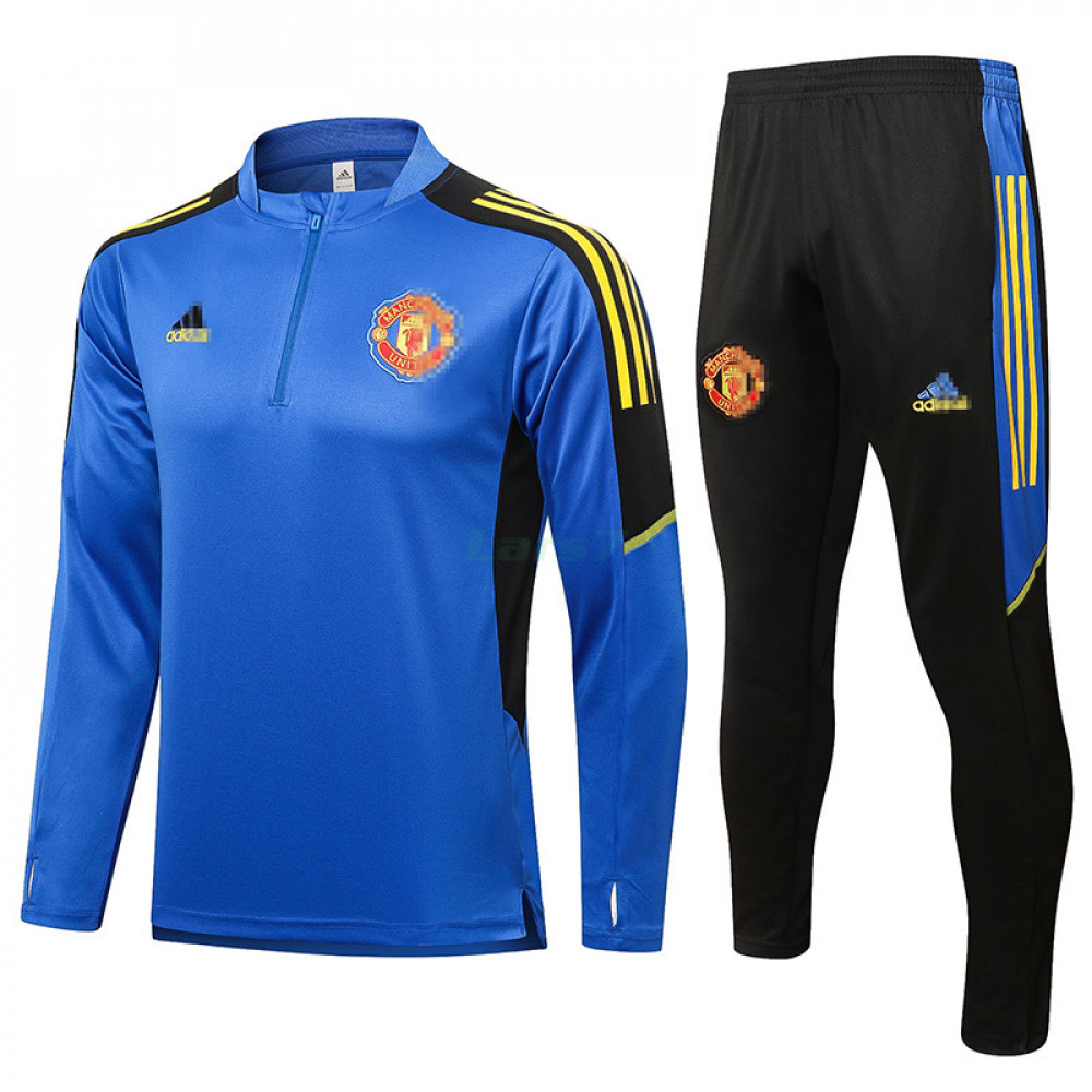 Sudadera de Entrenamiento Manchester United 2021/2022 Kit UCL Azul