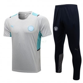 Camiseta de Entrenamiento Manchester City 2021/2022 Kit Gris Claro