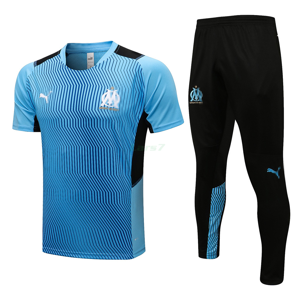 Camiseta de Entrenamiento Olympique Marsella 2021/2022 Kit Azul Claro