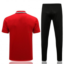 Polo Manchester United 2021/2022 Kit Rojo/Blanco/Negro