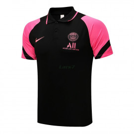 Polo PSG 2021/2022 Negro Marca Rosa