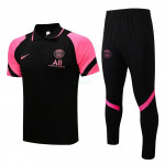 Polo PSG 2021/2022 Kit Negro Marca Rosa