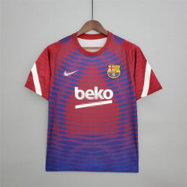 Camiseta de Entrenamiento Barcelona 2021/2022 Rojo/Azul