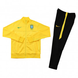 Chaqueta Brasil 2021 Cuello Alto Amarillo