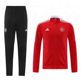 Chaqueta Manchester United 2021/2022 Cuello Alto Rojo/Blanco