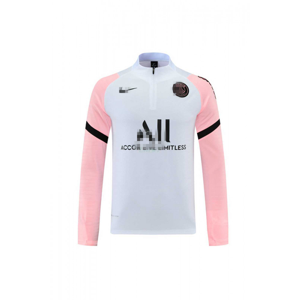 Sudadera De Entrenamiento PSG 2021/2022 Blanco/Rosa