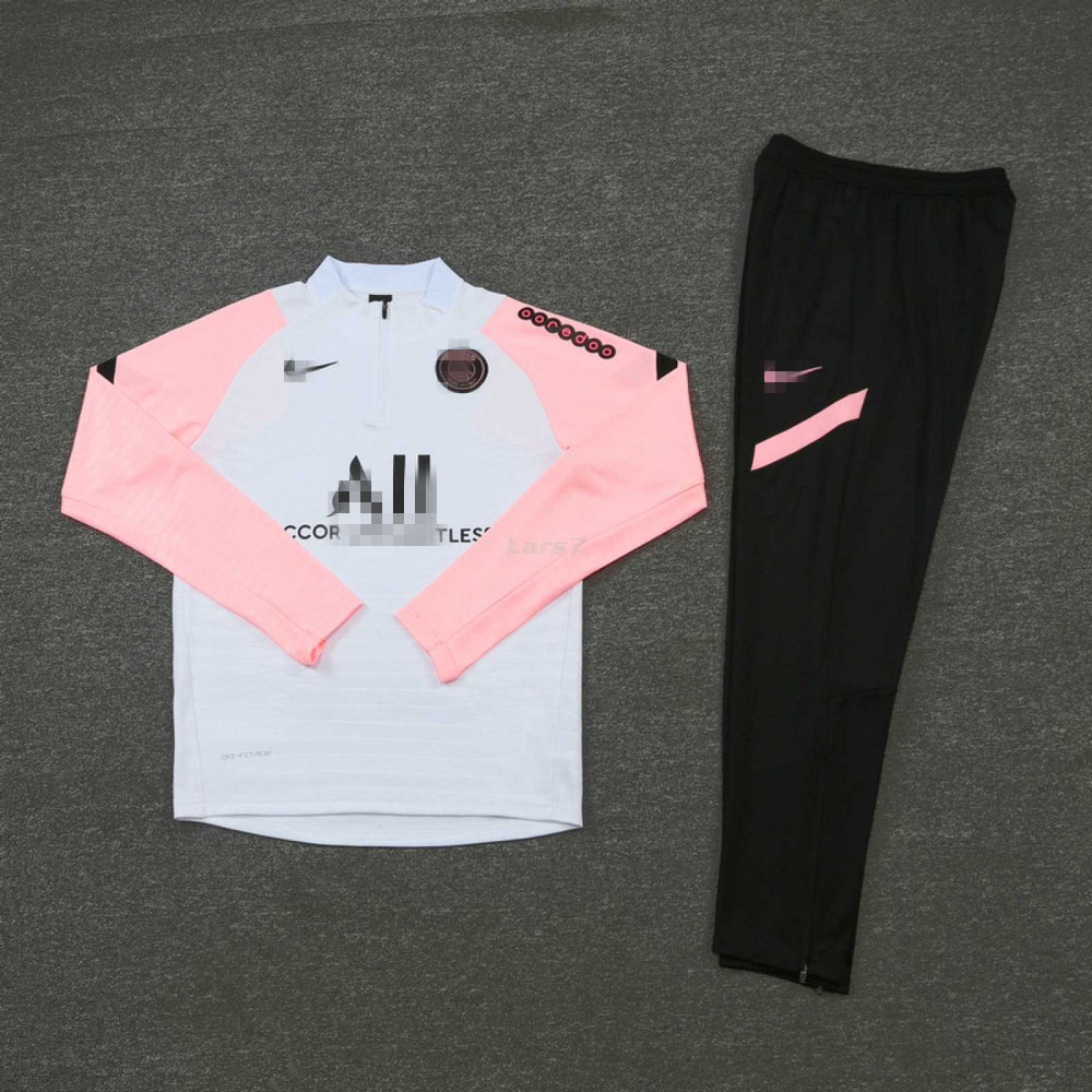 Camiseta de Entrenamiento PSG 2021/2022 Blanco/Rosa