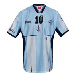Camiseta Argentina 1ª Equipación Maradona 10 Retro 2001