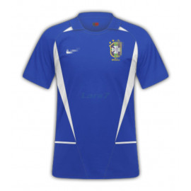 Camiseta Brasil 2ª Equipación Retro 2002 Azul