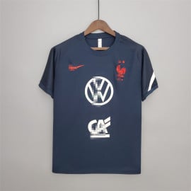 Camiseta de Entrenamiento Francia 2022 Azul Marino